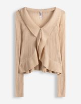 Cardigan - Pointelle - beige