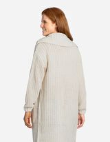 Cardigan lungo - Maglia larga - beige