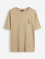 T-shirt - Dos imprim&eacute; - vert clair 