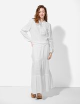 Gonna - Motivo a quadri - bianco