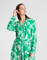 Longbluse - Knopfverschluss