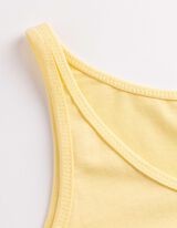 Top - Stretchanteil - hellgelb