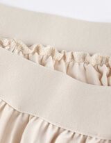 Suknja - &Scaron;areni print - bela