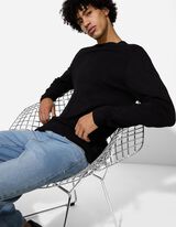 Pulovr - Směs s viskózou - cerná