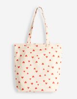 Beuteltasche - Herzen - rot