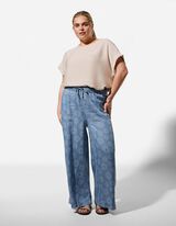 Jeans - Motief all-over - blauw