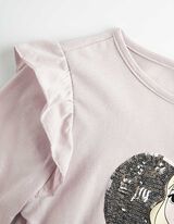 Hossz&uacute; ujj&uacute; felső - Flitteres - lila