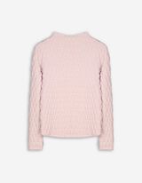 Maglia a manica lunga - Collo a mosca - rosa chiaro