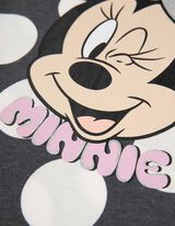 Tričko s dlhými rukávmi - Minnie Mouse - tmavoseda