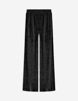 Broek - Fluweel - zwart