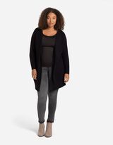 Kardigán - Viszkózkeverék - fekete