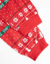 Pigiama completo (felpa + pantaloni) - Natale - rosso