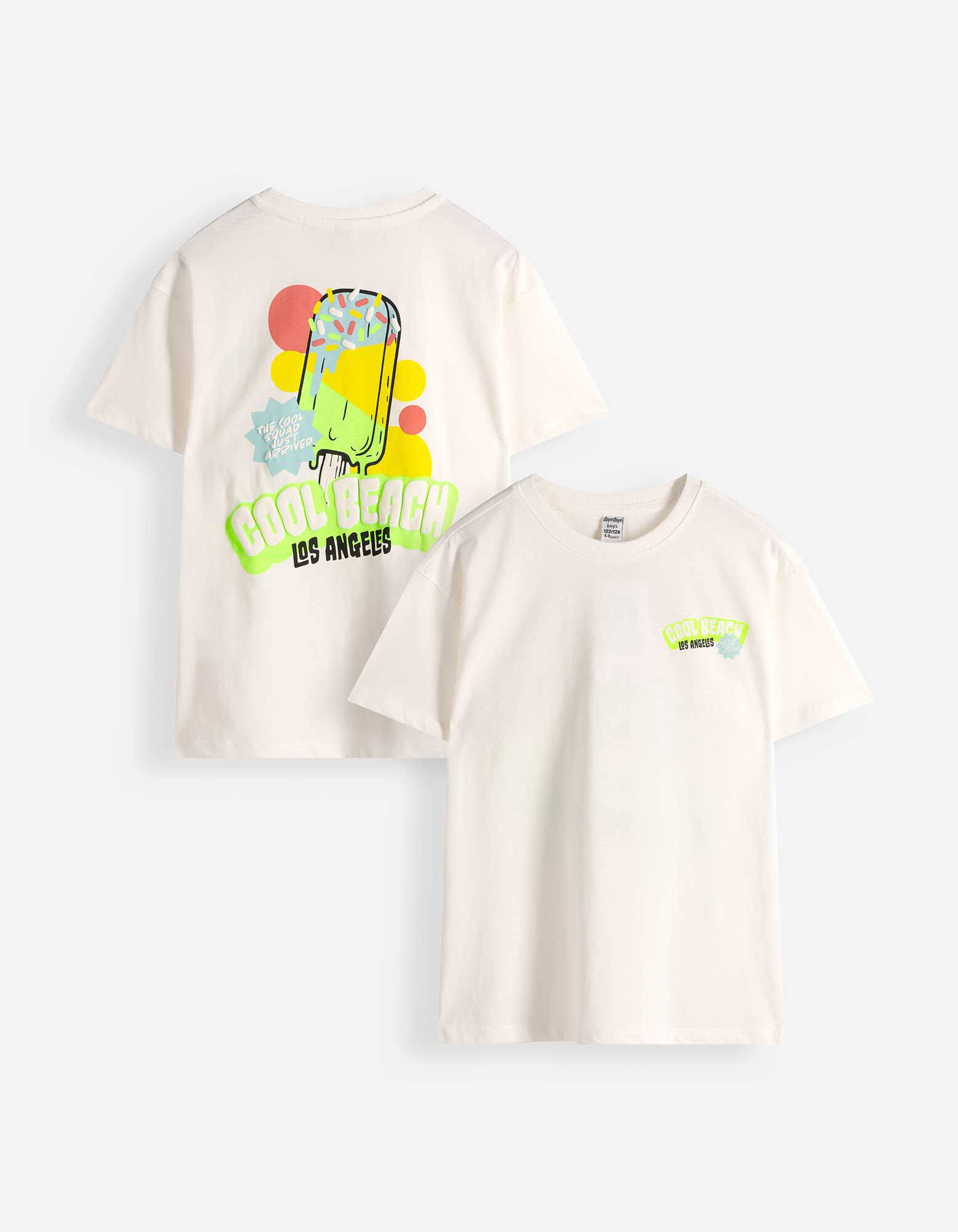 Tričko - Nadměrn&yacute; střih Oversized Fit - Smetanov&aacute;