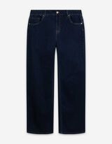 Džinsai - Plačios kojos - tamsiai melynas