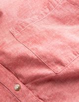 Bluse - Brusttasche - dunkelrot