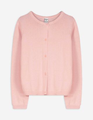Strickjacke - Baumwolle - rosa