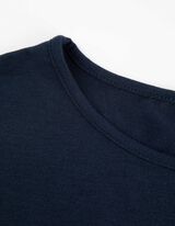 Bluză de corp cu mânecă lungă - Mânecă trei sferturi - Albastru inchis