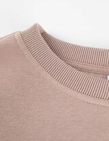 Trikotažinis megztinis - Atgalinis atspaudas - smelio spalvos