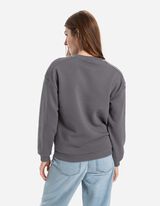 Melegítőfelső - Strasszokkal - sötétszürke