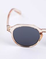 Okulary przeciwsłoneczne - jednokolorowy - brazowy