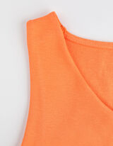 Top - Misto cotone - arancione
