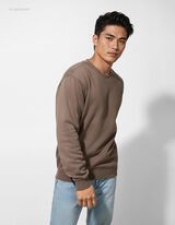 Sweatshirt - Relax Fit - hellbraun