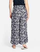 Pantaloni palazzo - LENZING&trade; ECOVERO&trade; - Albastru inchis