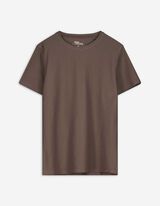 T-Shirt - Rundhals-Ausschnitt - hellbraun