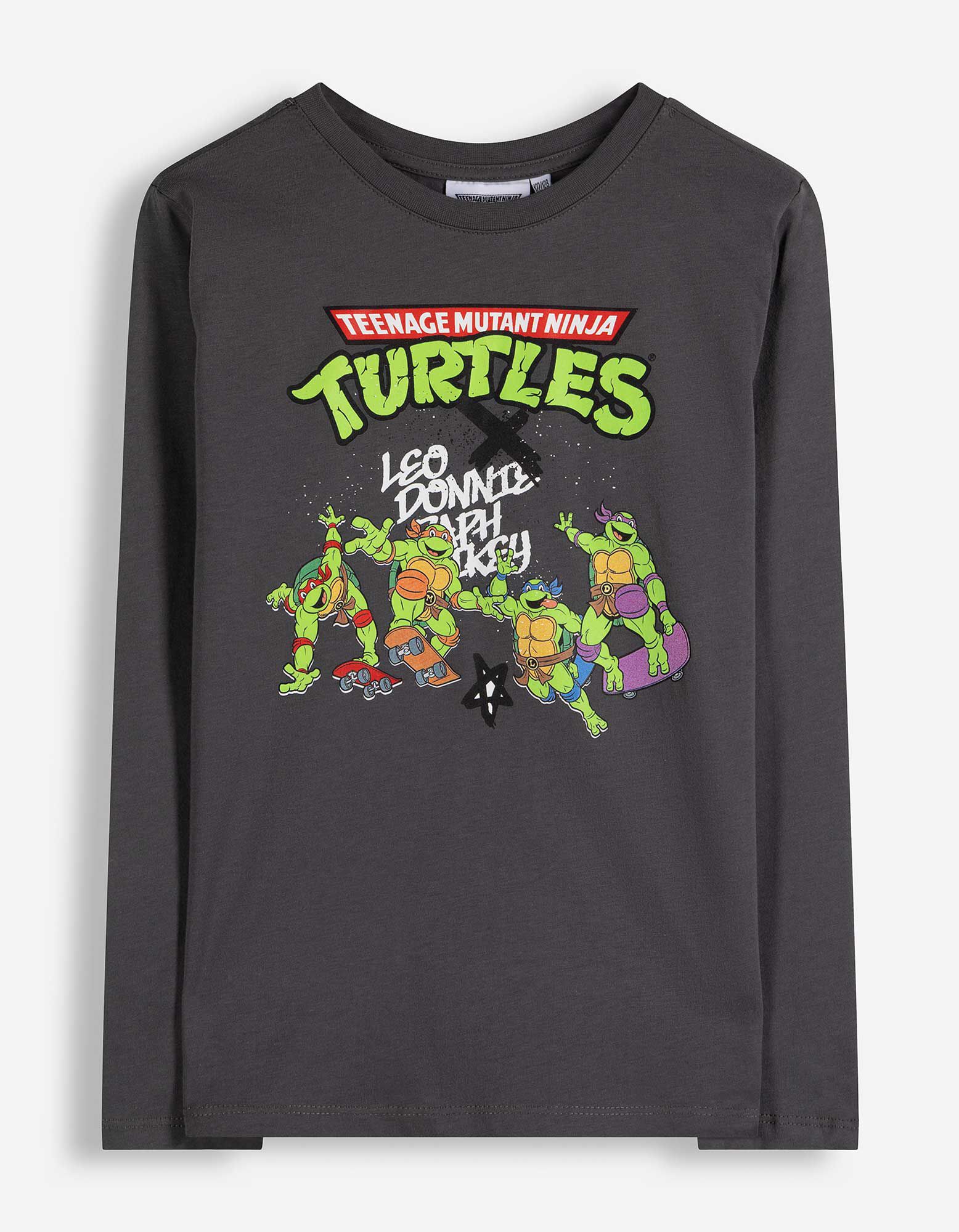 Longshirt - Ninja Turtles - Dunkelgrau