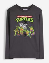 Longshirt - Ninja Turtles - Dunkelgrau