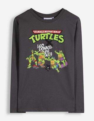 Longshirt - Ninja Turtles - Dunkelgrau