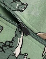 rozpinana bluza - nadruk na całej powierzchni - zielony