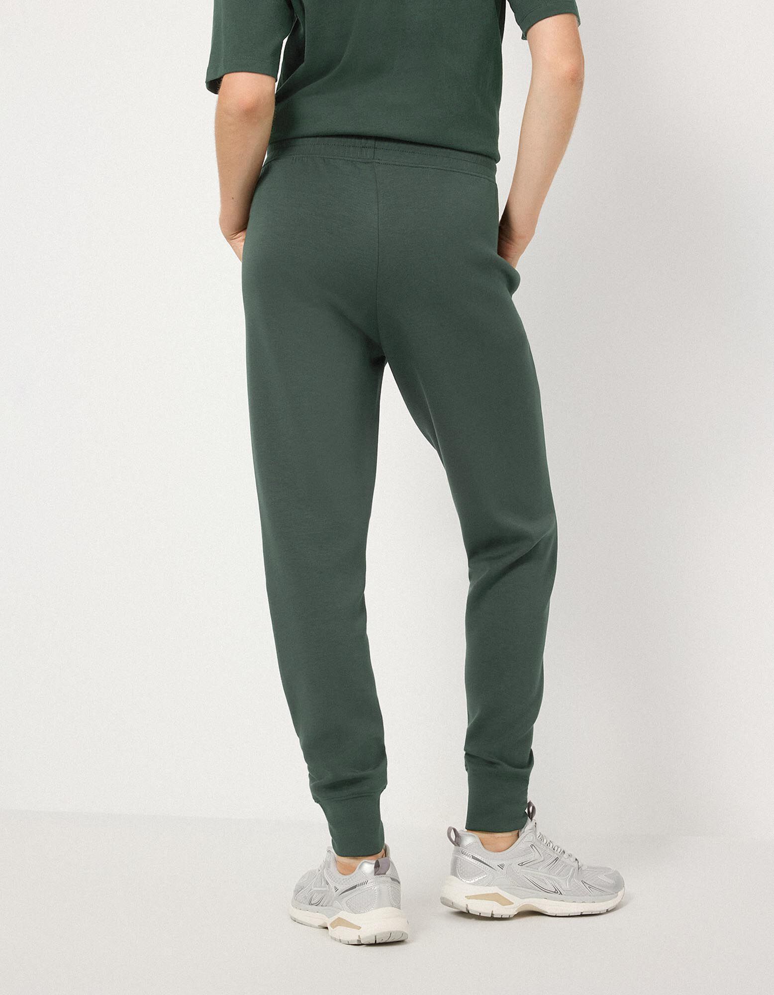 Jogpants - Scuba - Dunkelgr&uuml;n
