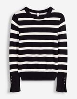Strickpullover - Zierkn&ouml;pfe - Off-White