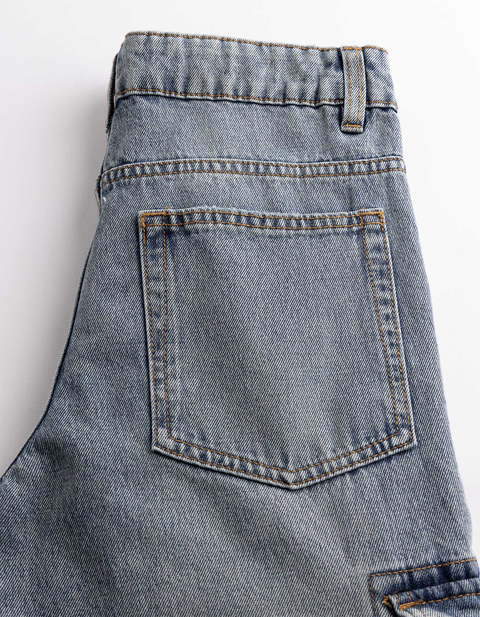 Cargohose - Loose Fit - blau