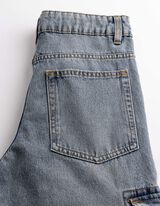 Cargohose - Loose Fit - blau