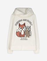 Sweatshirt - Print - wit