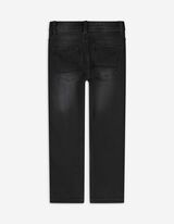 Jeans - Effetto consumato - nero