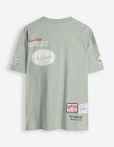 T-Shirt - Allover-Print - hellgr&uuml;n