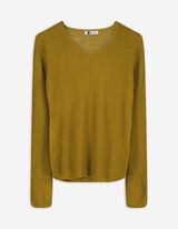 Strickpullover - einfarbig - grün