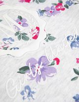 Hoodie - Print all-over - lichtgrijs