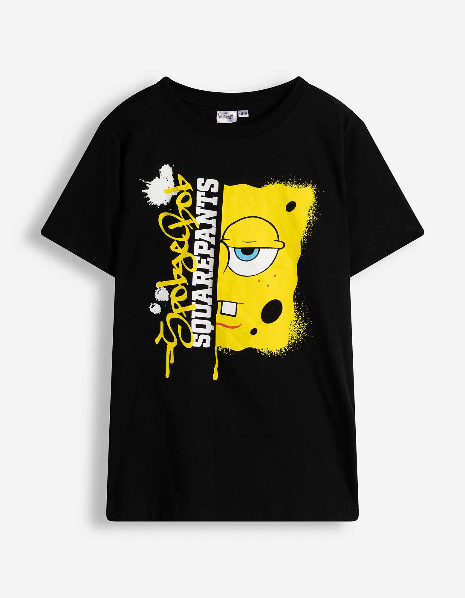 T-shirt - Bob l'&eacute;ponge - Noir