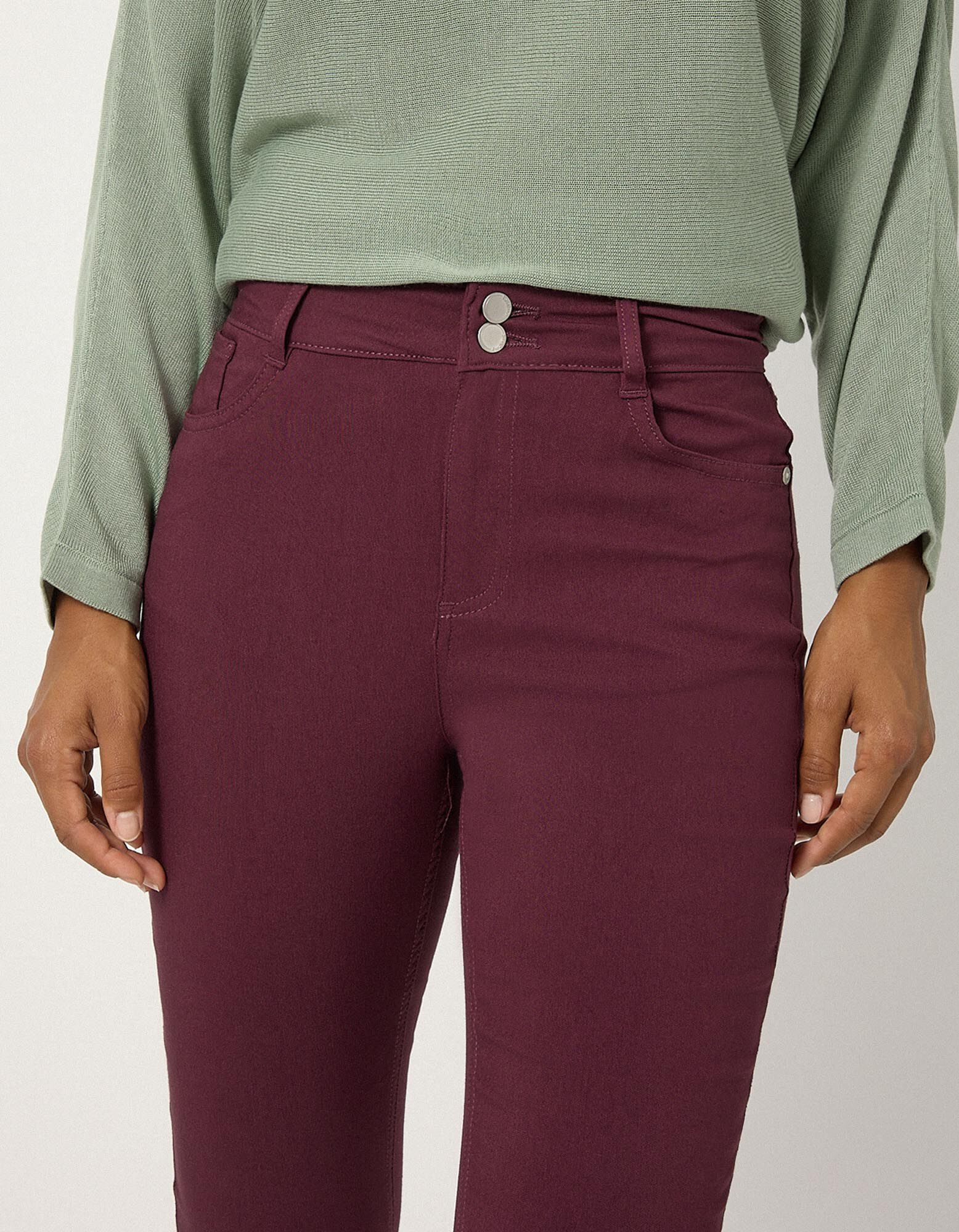 Hose - Skinny Fit - Lila