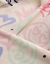 Hoodie - Print all-over - wit