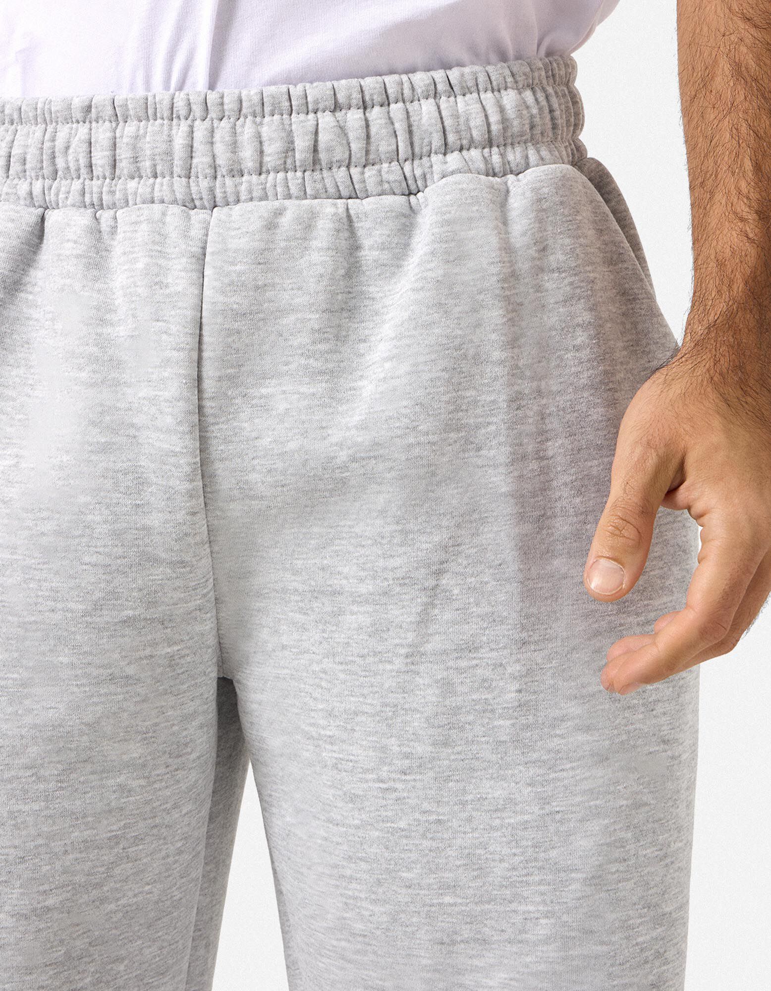 Jogginghose - Wide Fit - Hellgrau