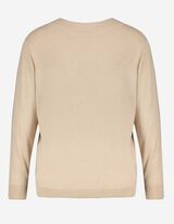 Pull-over - Viscose m&eacute;lang&eacute;e - Beige