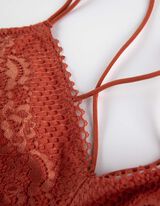 Podprsenkov&yacute; top - Vatovan&eacute; ko&scaron;&iacute;čky - svetlocervena