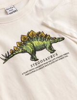 Shirt - Dinosaurier - wei&szlig;