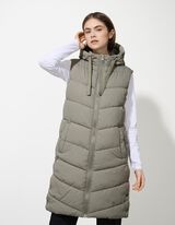 Vesta lungă - Fantă laterală - Verde inchis