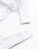 biustonosz pod T-shirt - wyściełane miseczki - bialy